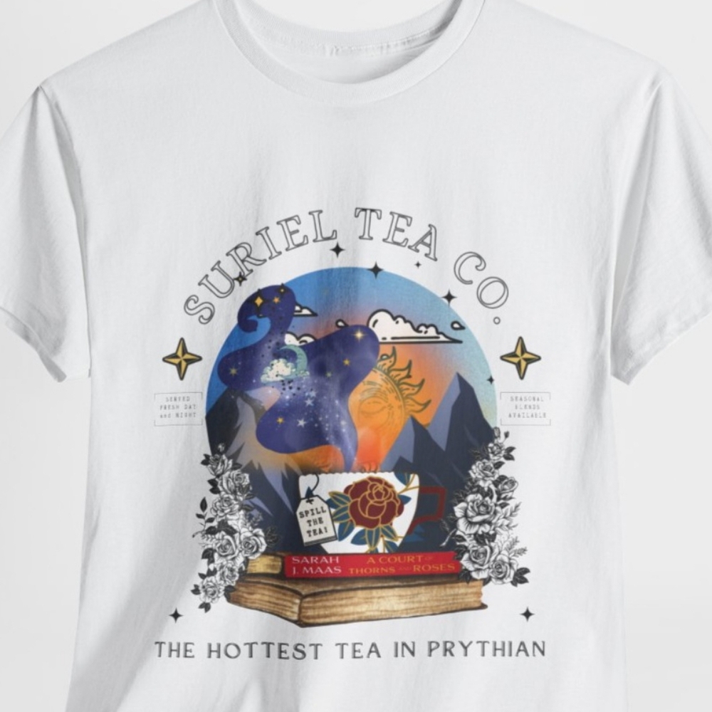 Unisex Short Sleeve Tee: ACOTAR Themed, Suriel Tea Company​